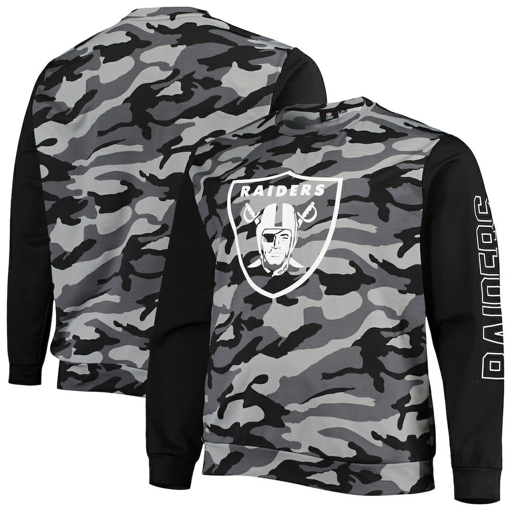 Las Vegas Raiders FOCO Camo Long Sleeve T-Shirt Black