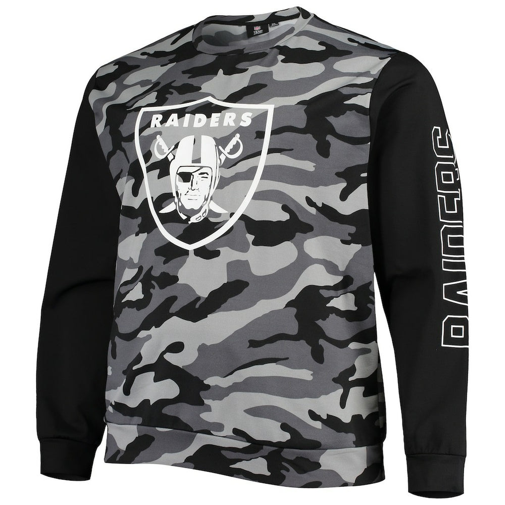 Las Vegas Raiders FOCO Camo Long Sleeve T-Shirt Black