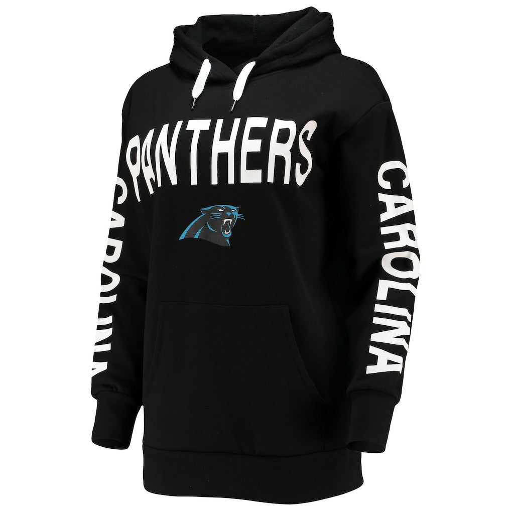 Carolina Panthers G-III 4Her by Carl Banks Women's Extra Point Pullover Hoodie Black