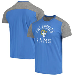 Los Angeles Rams Majestic Threads Field Goal Slub T-Shirt Royal/Gray