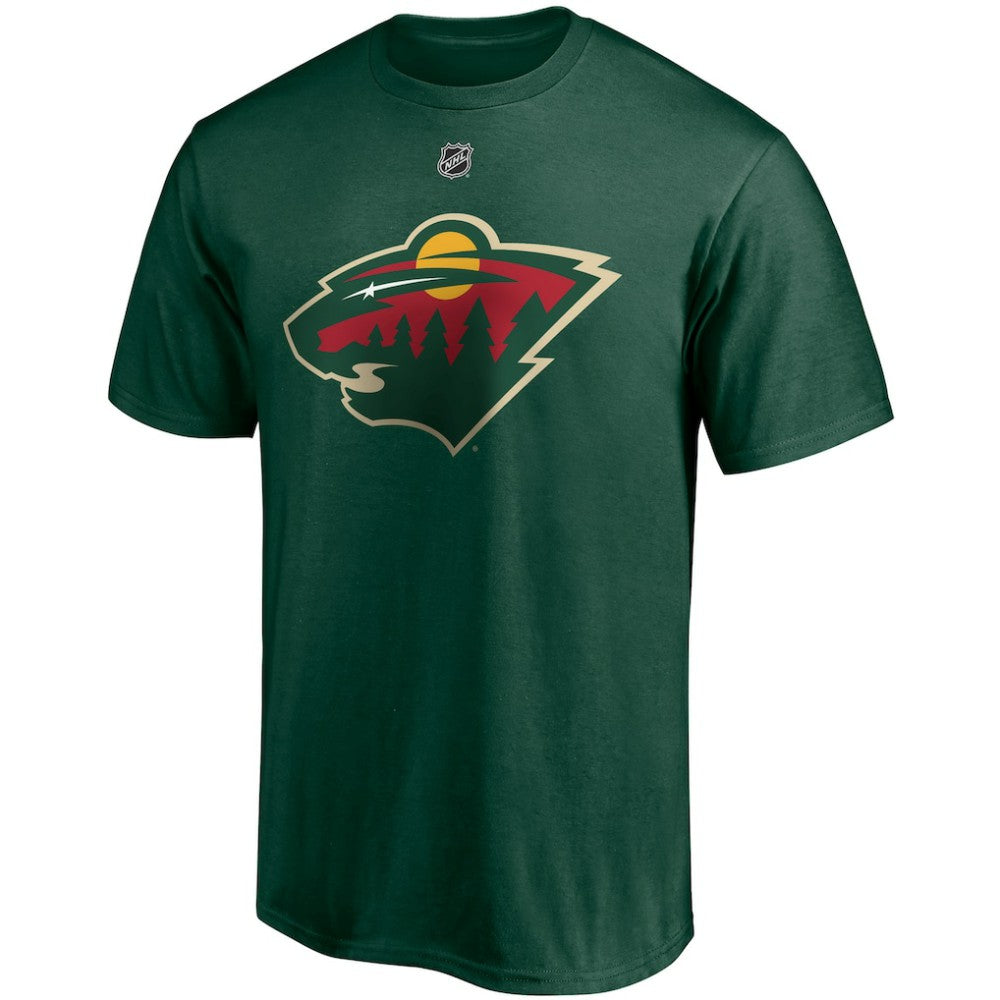 Kirill Kaprizov Minnesota Wild Fanatics Authentic Stack Name & Number T-Shirt - Green - NHL 4274751