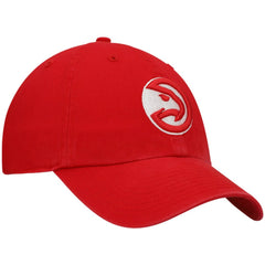 Atlanta Hawks '47 Core Logo Clean Up Adjustable Hat Red | 47 brand Lifestyle
