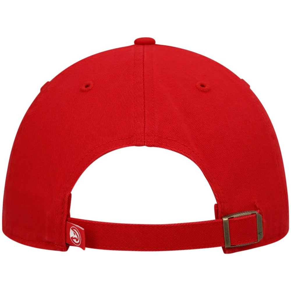 Atlanta Hawks '47 Core Logo Clean Up Adjustable Hat Red | 47 brand Lifestyle