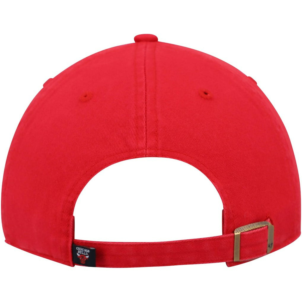 Chicago Bulls '47 Core Logo Clean Up Adjustable Hat Red | 47 brand for sale