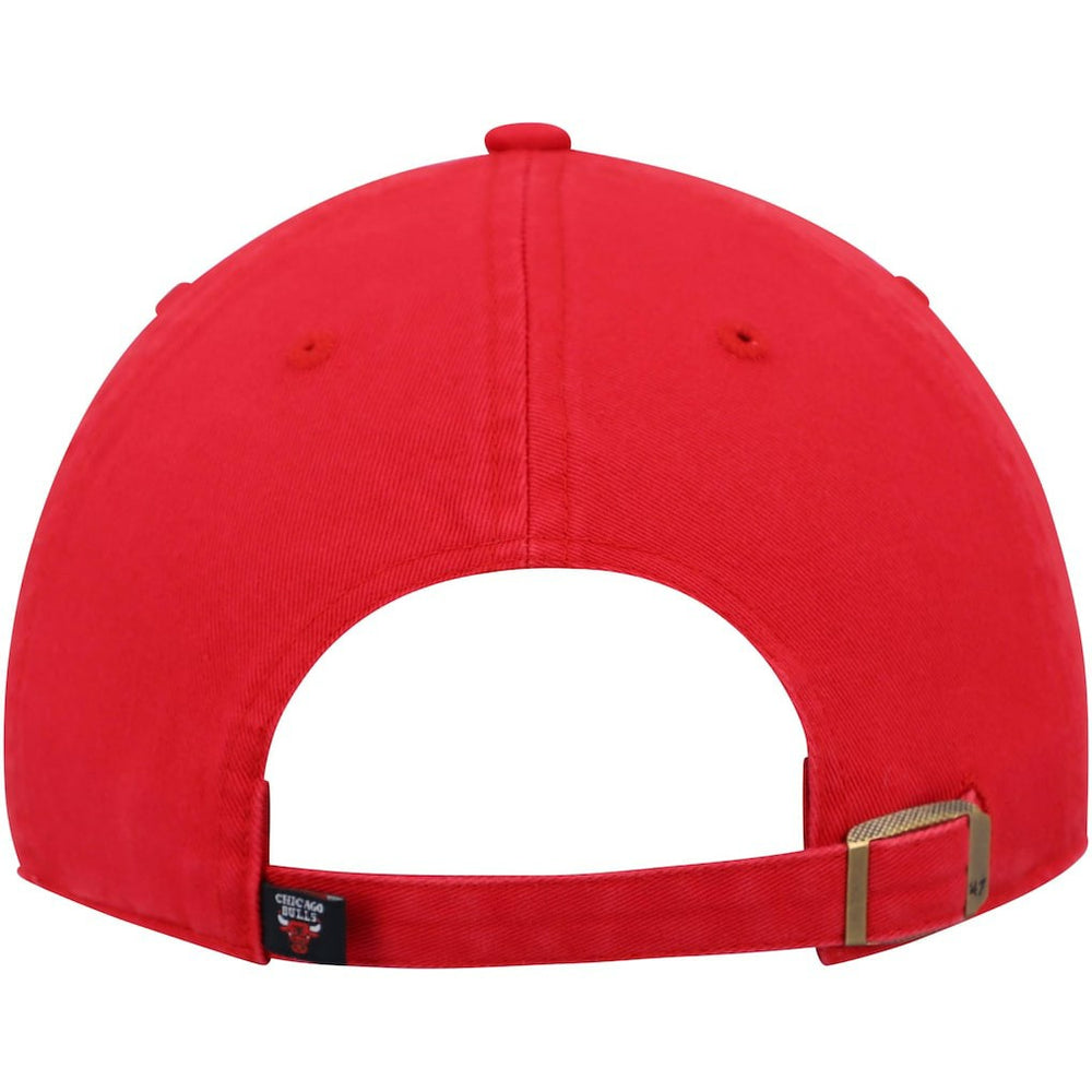 Chicago Bulls '47 Core Logo Clean Up Adjustable Hat Red | 47 brand for sale
