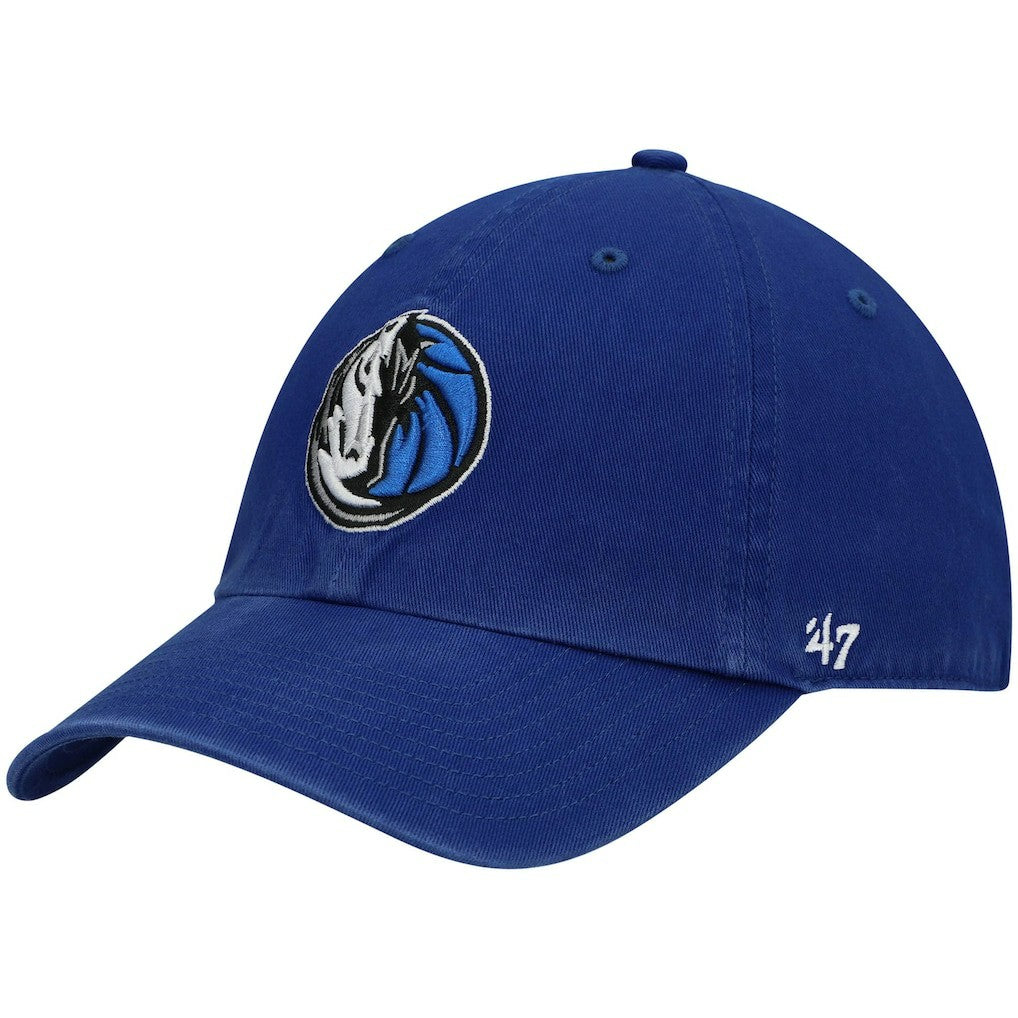 Dallas Mavericks '47 Core Logo Clean Up Adjustable Hat for sale Royal | 47 brand outlet