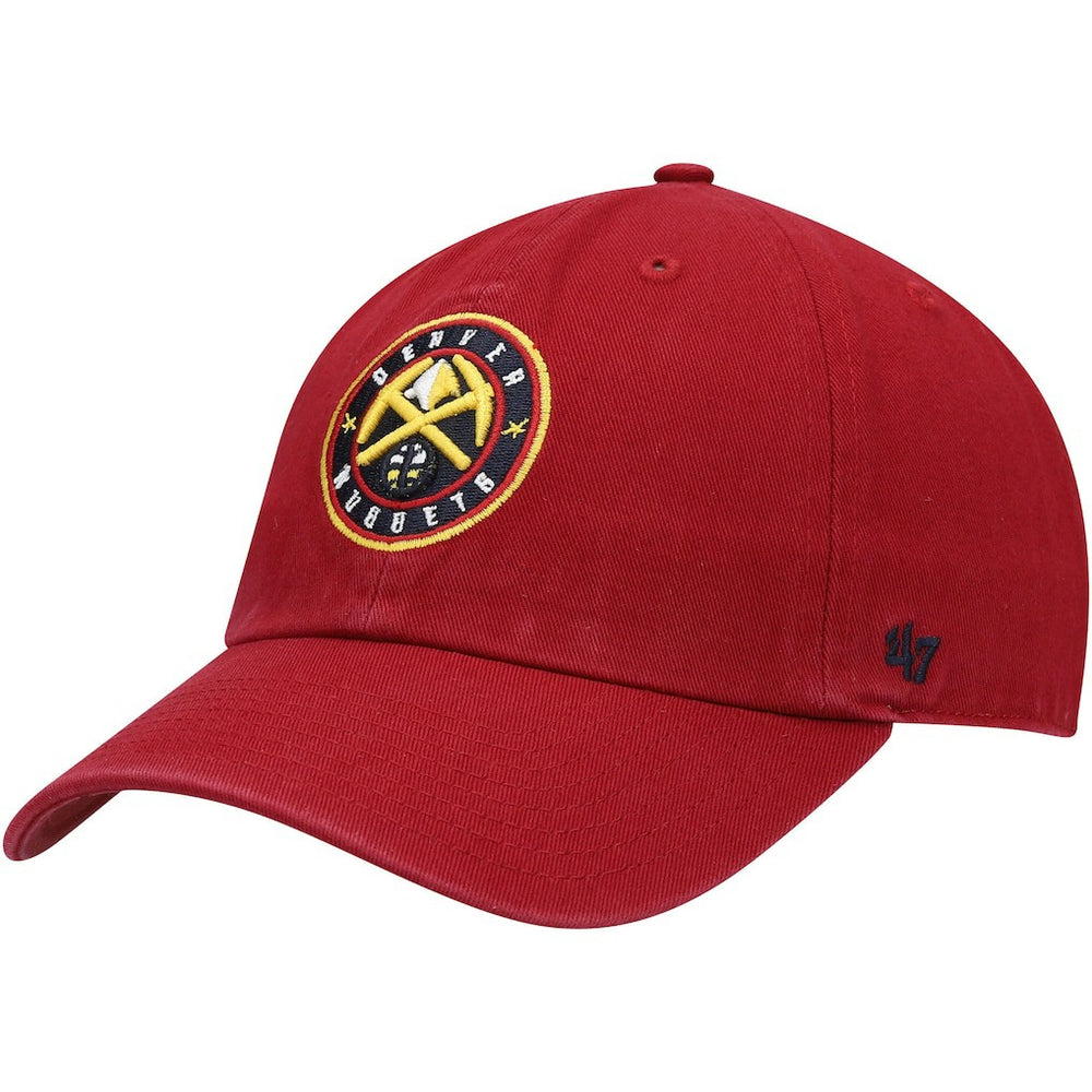 Denver Nuggets '47 Core Logo Clean Up Adjustable Hat for sale Red | 47 brand US