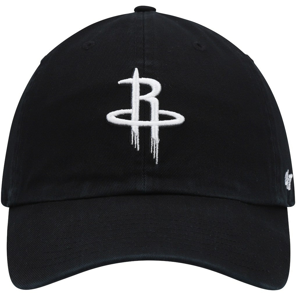 Houston Rockets '47 Core Logo Clean Up Adjustable Hat for sale Black | 47 brand Lifestyle