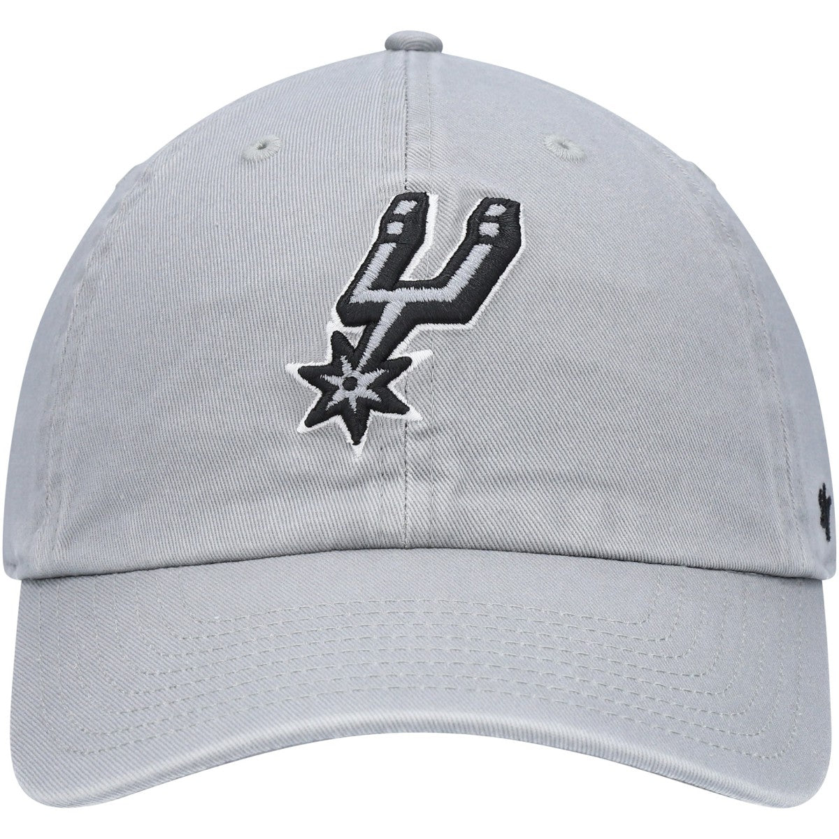 San Antonio Spurs '47 Core Logo Clean Up Adjustable Hat Gray | 47 brand US