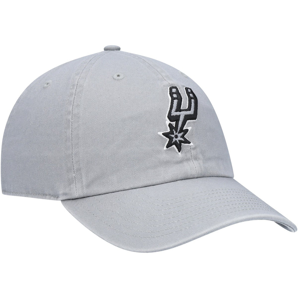 San Antonio Spurs '47 Core Logo Clean Up Adjustable Hat Gray | 47 brand US