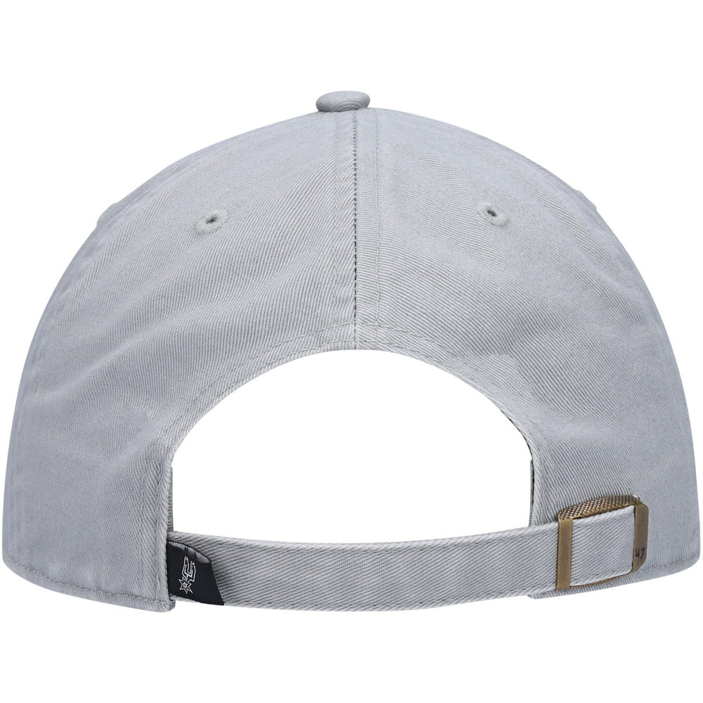 San Antonio Spurs '47 Core Logo Clean Up Adjustable Hat Gray | 47 brand US