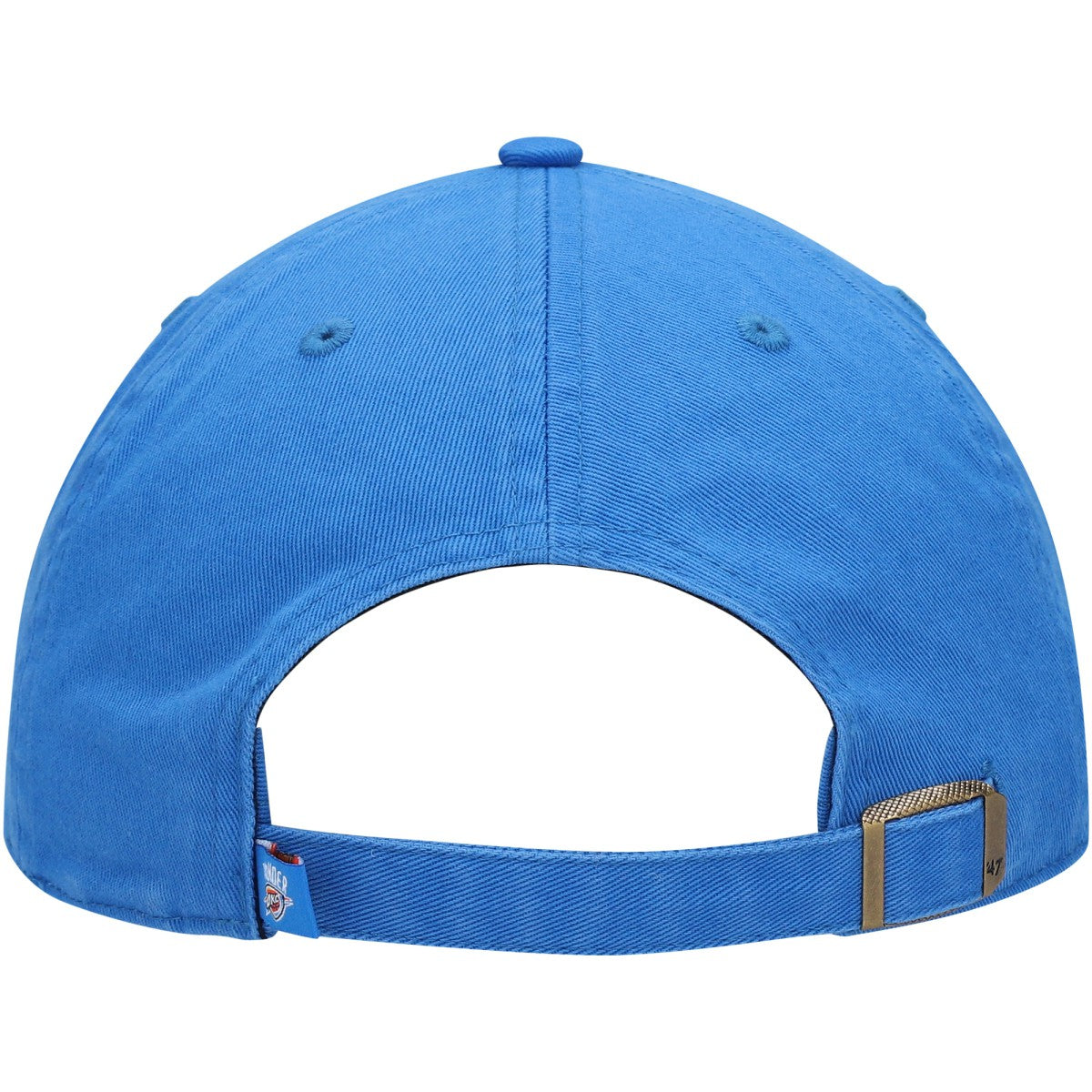 Oklahoma City Thunder '47 Core Logo Clean Up Adjustable Hat Blue | 47 brand Lifestyle