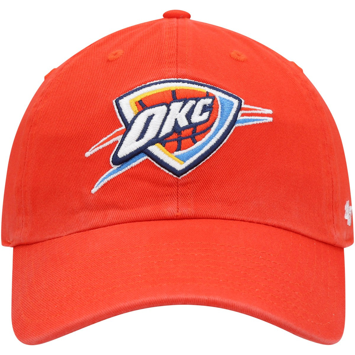 Oklahoma City Thunder '47 Core Logo Clean Up Adjustable Hat Orange | 47 brand Near Me