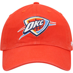 Oklahoma City Thunder '47 Core Logo Clean Up Adjustable Hat Orange | 47 brand Near Me