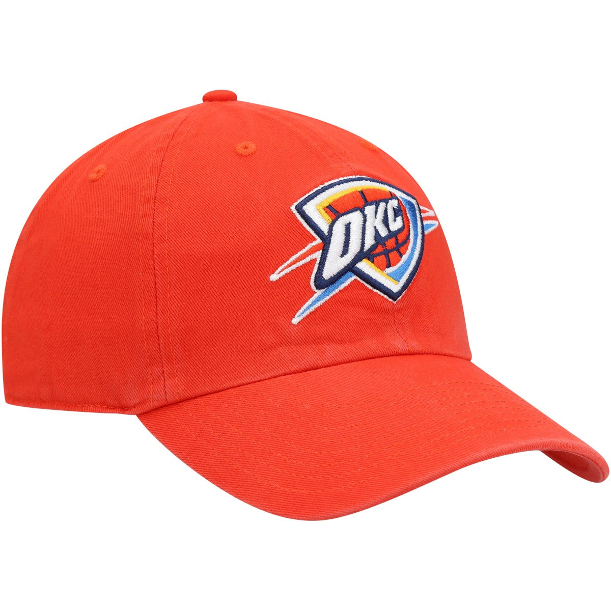 Oklahoma City Thunder '47 Core Logo Clean Up Adjustable Hat Orange | 47 brand Near Me