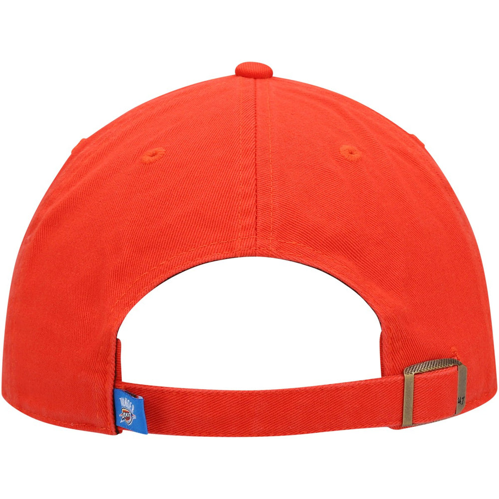 Oklahoma City Thunder '47 Core Logo Clean Up Adjustable Hat Orange | 47 brand Near Me