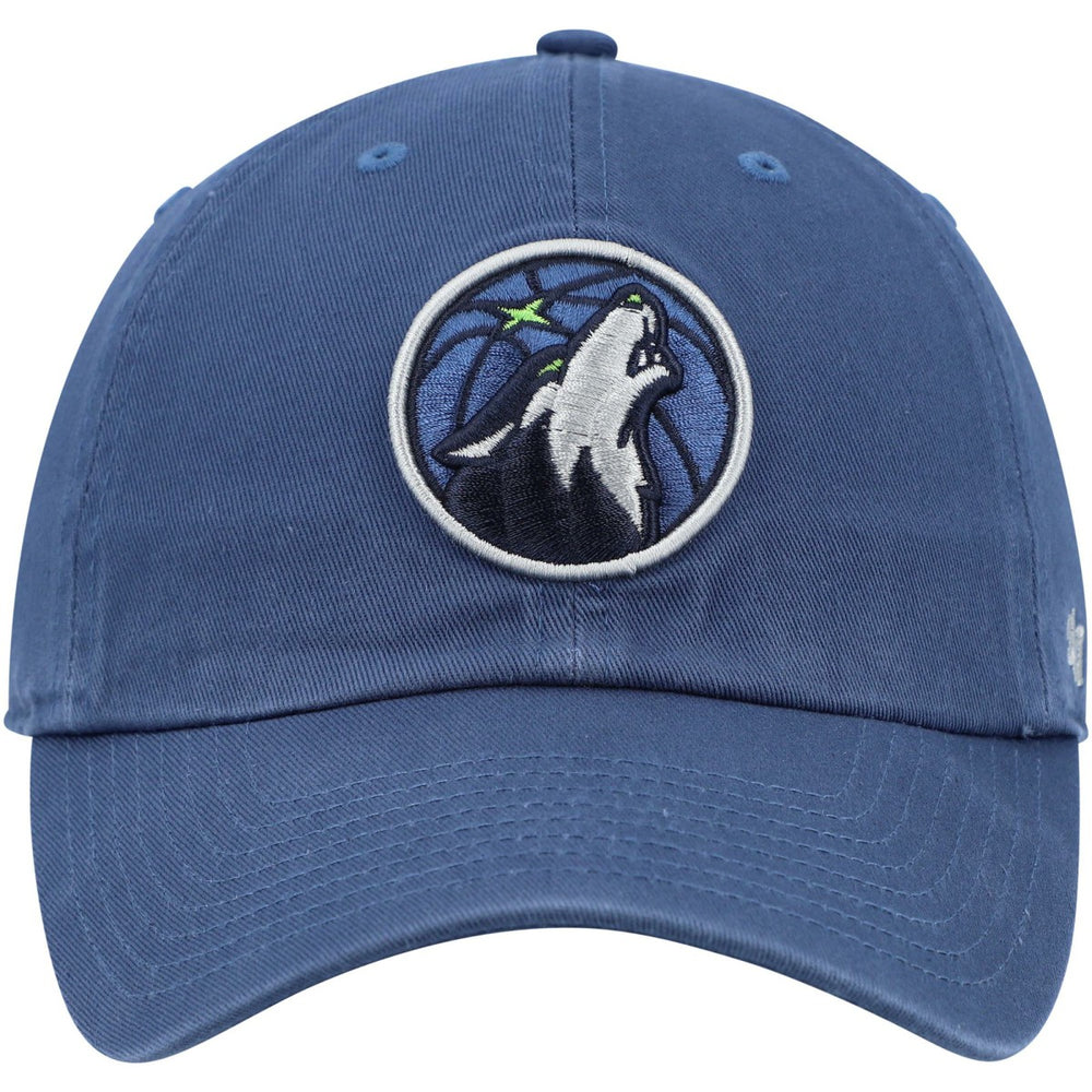 Minnesota Timberwolves '47 Core Logo Clean Up Adjustable Hat Blue | 47 brand online