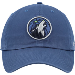 Minnesota Timberwolves '47 Core Logo Clean Up Adjustable Hat Blue | 47 brand online