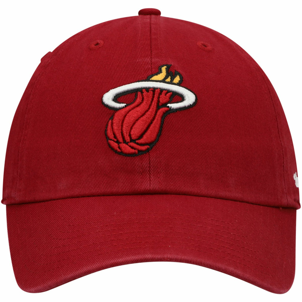 Miami Heat '47 Core Logo Clean Up Adjustable Hat Red | 47 brand outlet