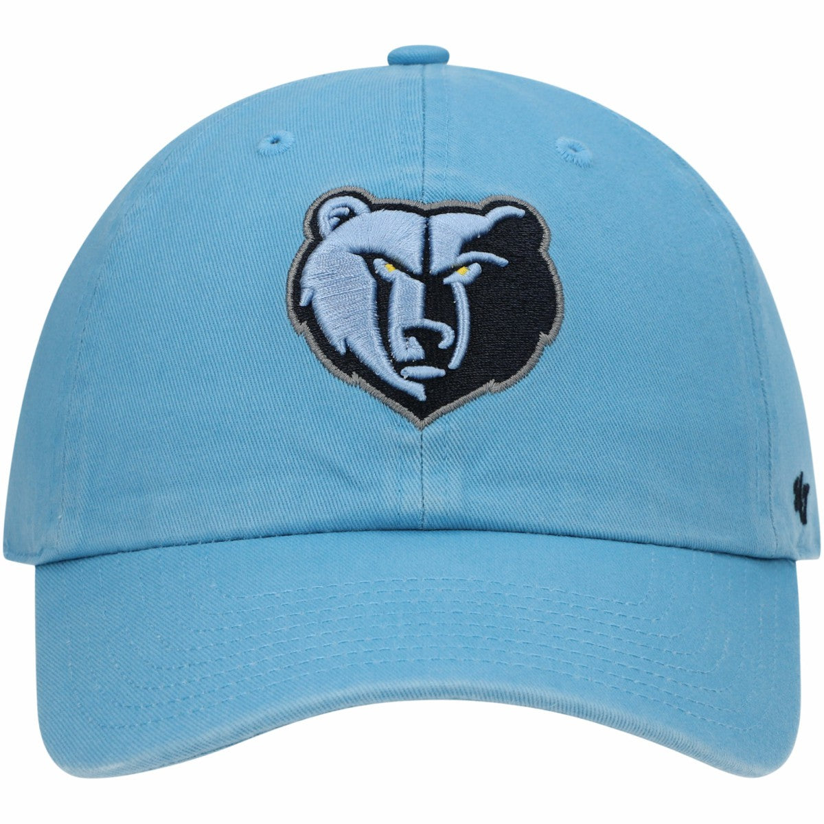 Memphis Grizzlies '47 Core Logo Clean Up Adjustable Hat Light Blue | 47 brand for sale