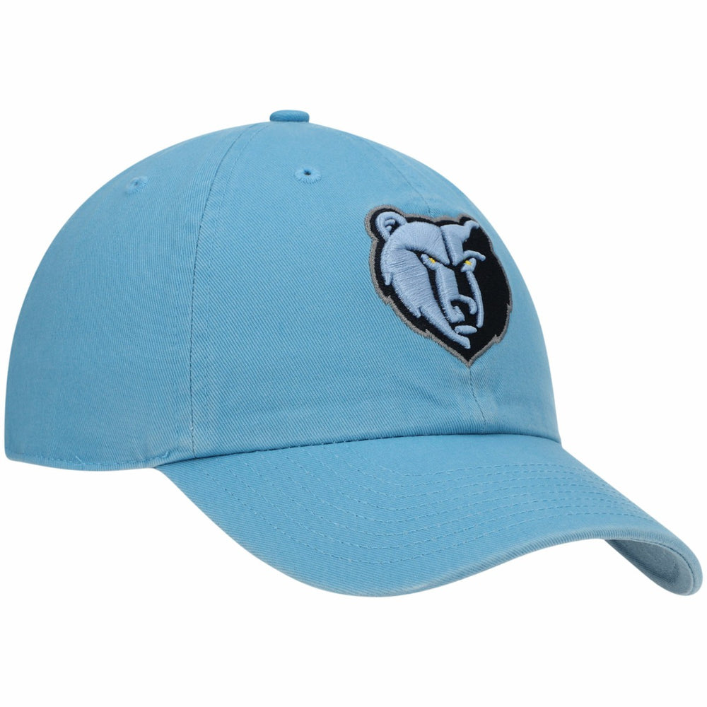 Memphis Grizzlies '47 Core Logo Clean Up Adjustable Hat Light Blue | 47 brand for sale