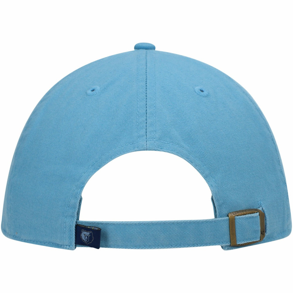 Memphis Grizzlies '47 Core Logo Clean Up Adjustable Hat Light Blue | 47 brand for sale