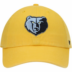 Memphis Grizzlies '47 Core Logo Clean Up Adjustable Hat Gold | 47 brand outlet