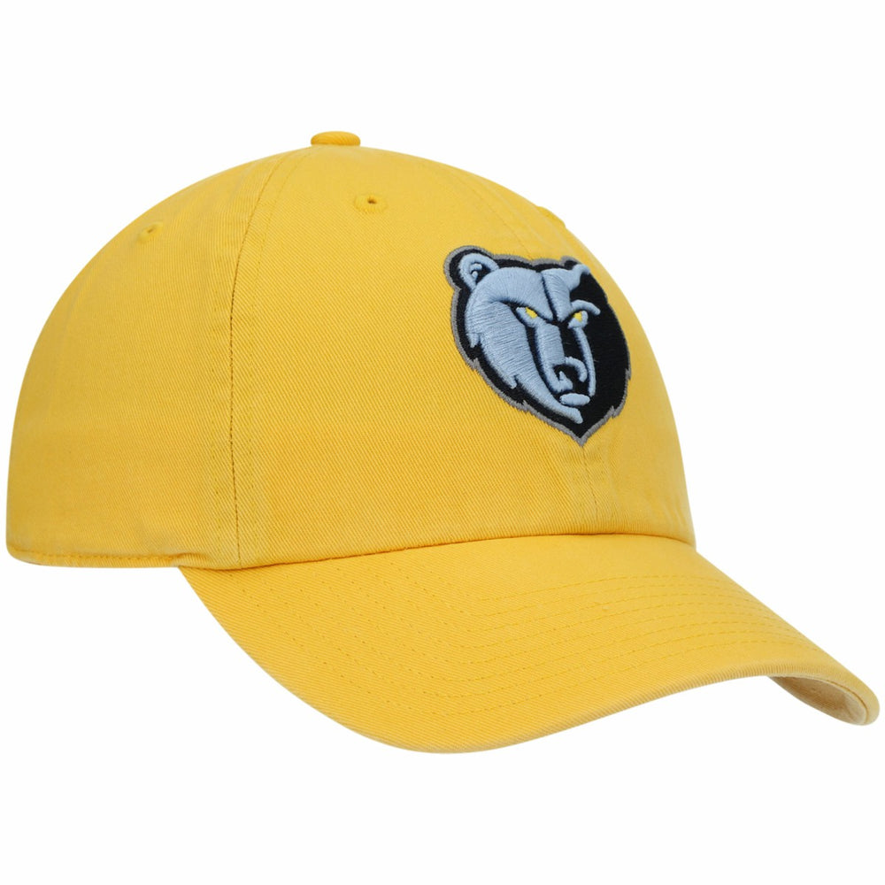 Memphis Grizzlies '47 Core Logo Clean Up Adjustable Hat Gold | 47 brand outlet