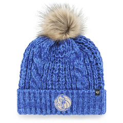 Dallas Mavericks '47 Women's Meeko Cuffed Knit Hat with Pom for sale Blue | 47 brand for sale