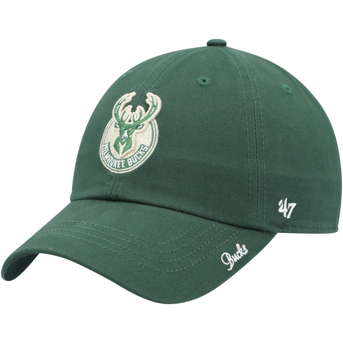 Milwaukee Bucks '47 Women's Miata Clean Up Logo Adjustable Hat Hunter Green | 47 brand online