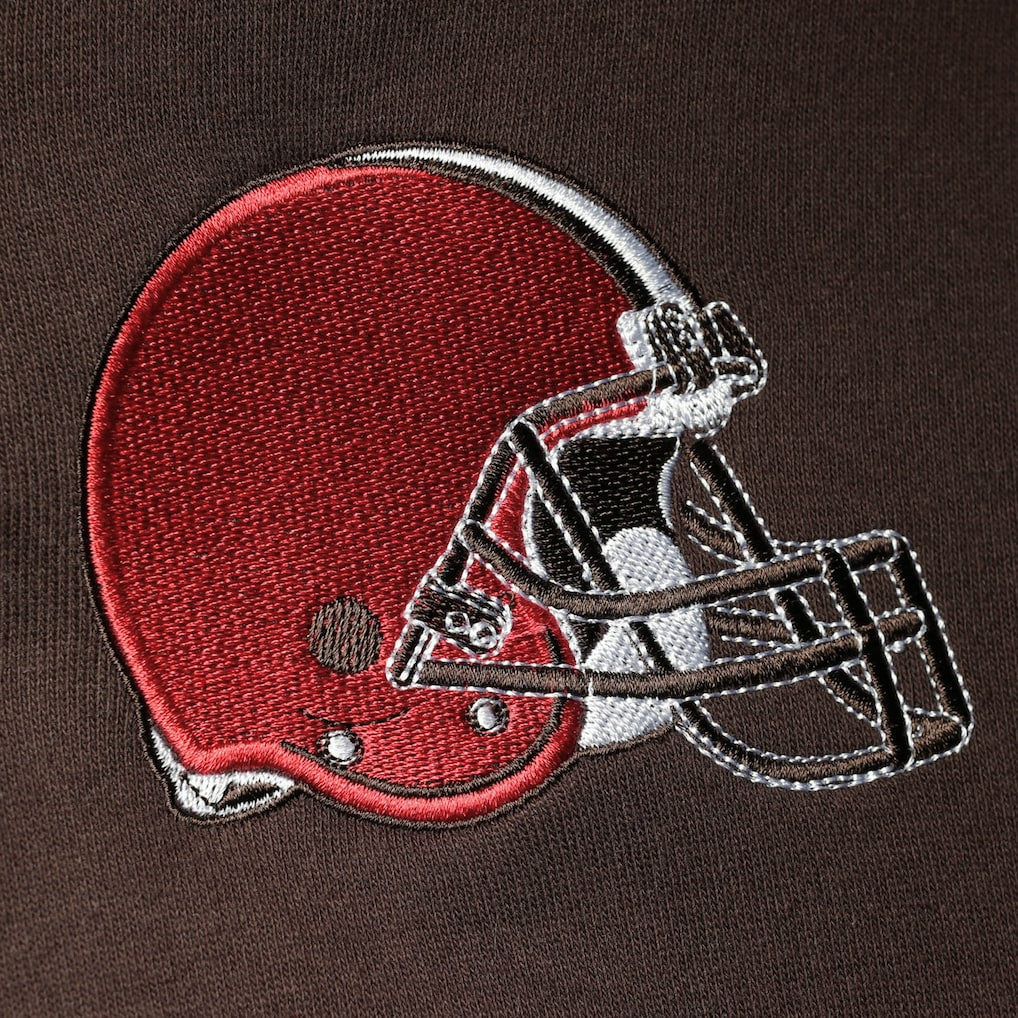 Cleveland Browns Starter Playoffs Color Block Full-Zip Hoodie Brown/Orange