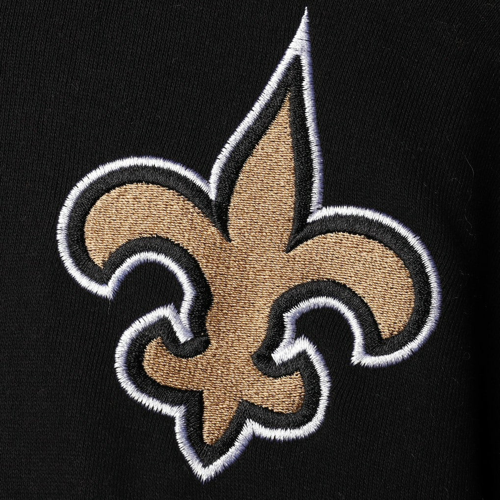 New Orleans Saints Starter Playoffs Color Block Full-Zip Hoodie Black/Gold