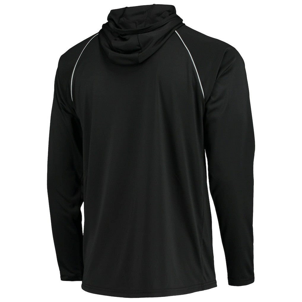 Las Vegas Raiders Starter Raglan Long Sleeve Hoodie T-Shirt Black