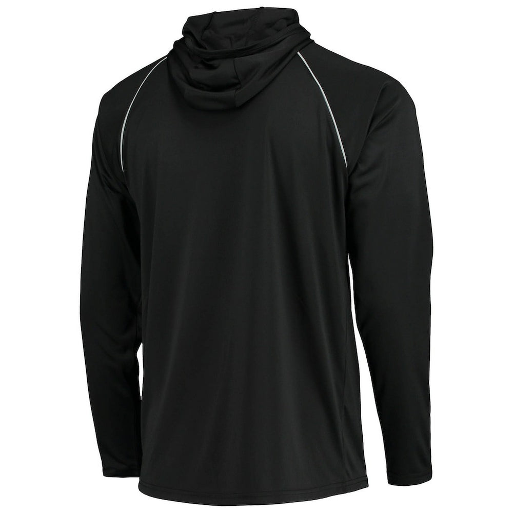 Las Vegas Raiders Starter Raglan Long Sleeve Hoodie T-Shirt Black