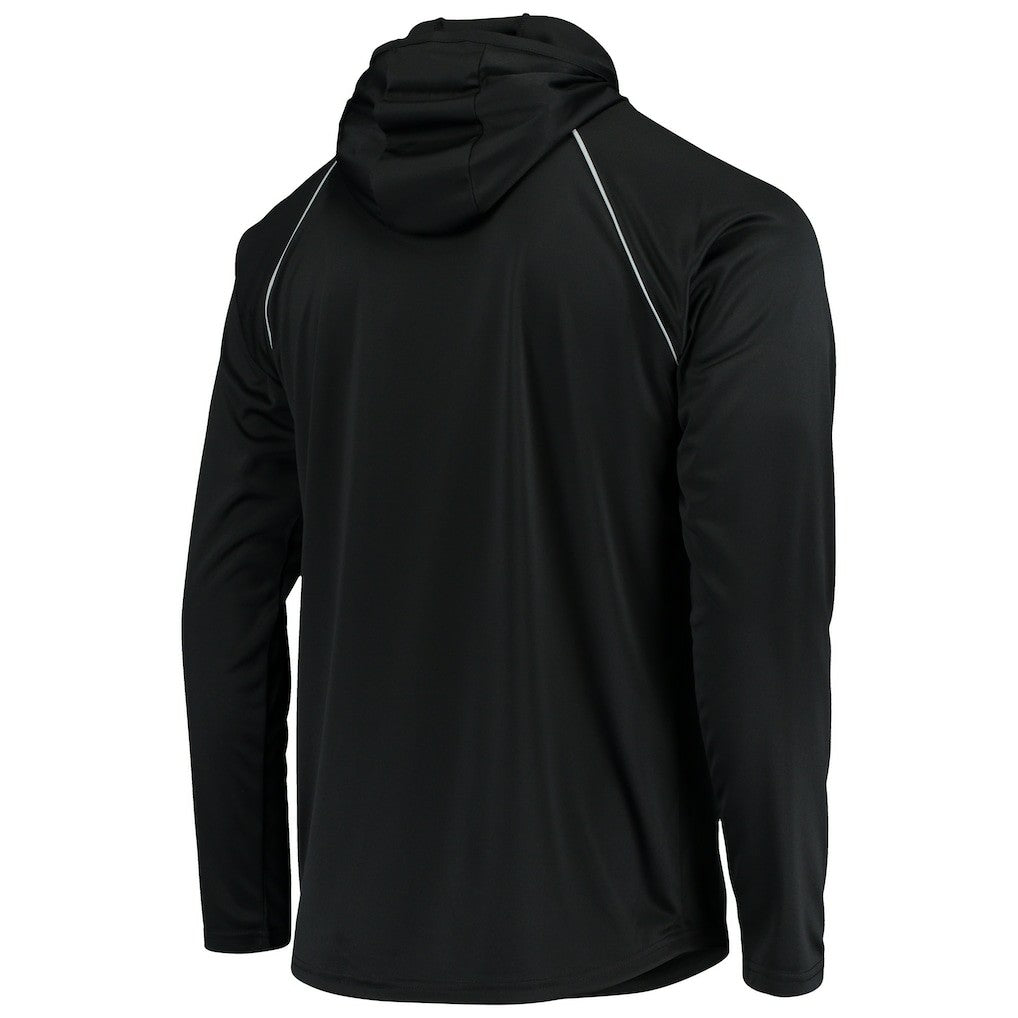 Las Vegas Raiders Starter Throwback Raglan Hoodie Long Sleeve T-Shirt Black
