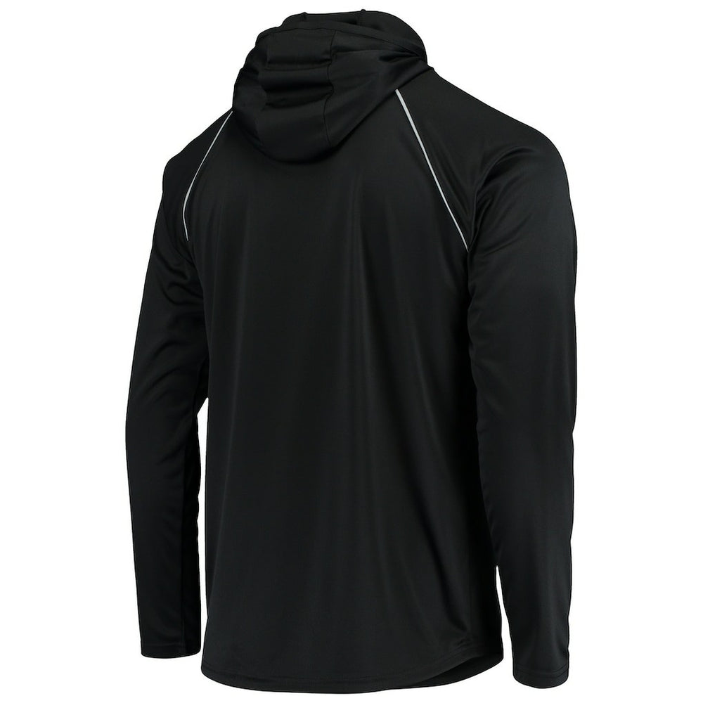 Las Vegas Raiders Starter Throwback Raglan Hoodie Long Sleeve T-Shirt Black