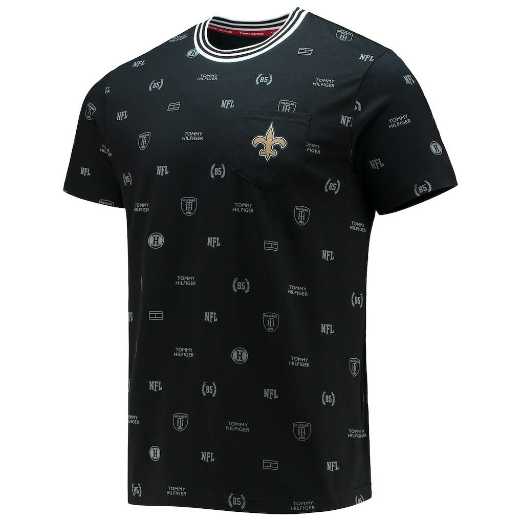 New Orleans Saints Tommy Hilfiger Essential Pocket T-Shirt Black