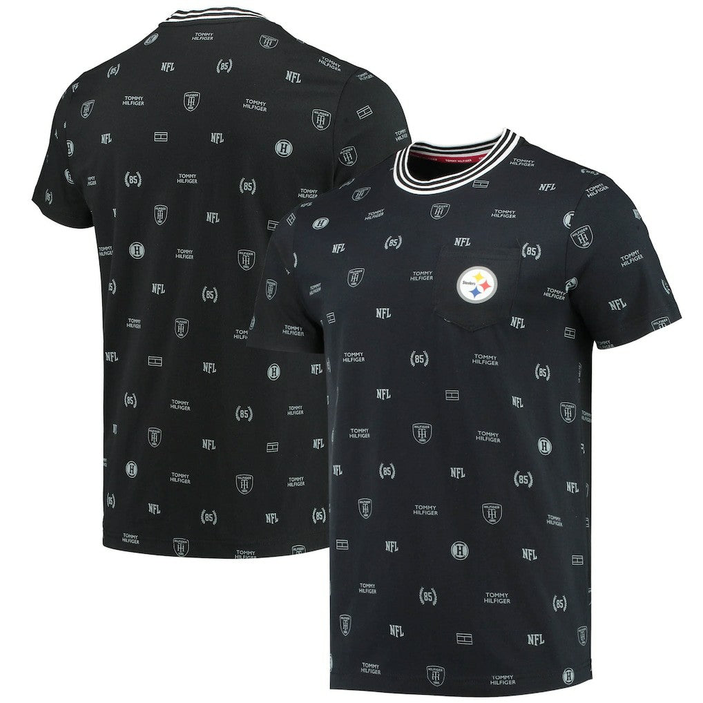 Pittsburgh Steelers Tommy Hilfiger Essential Pocket T-Shirt Black