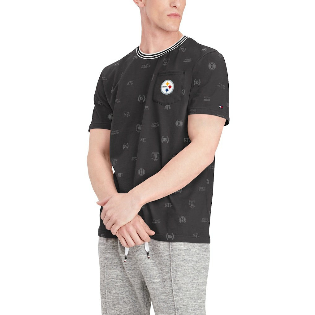 Pittsburgh Steelers Tommy Hilfiger Essential Pocket T-Shirt Black