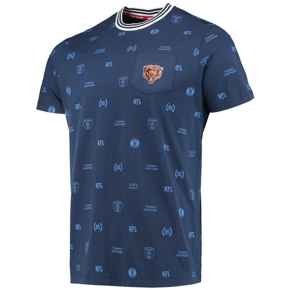 Chicago Bears Tommy Hilfiger Essential Pocket T-Shirt Navy