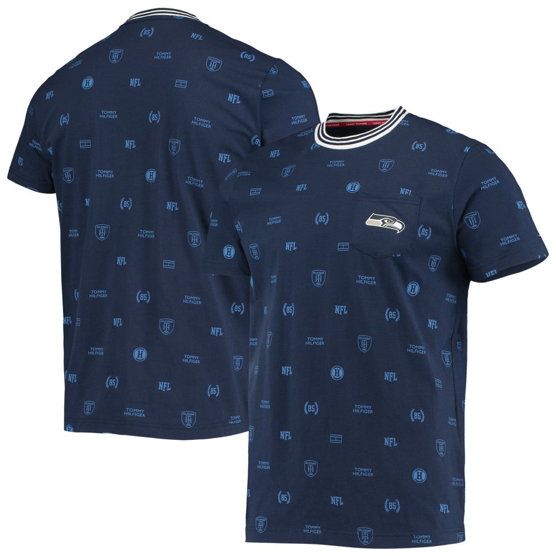 Seattle Seahawks Tommy Hilfiger Essential Pocket T-Shirt College Navy