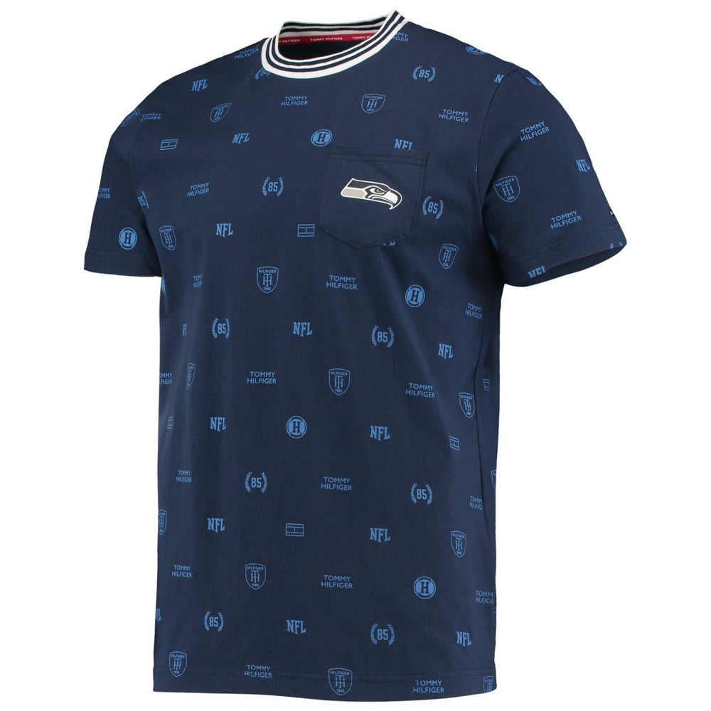 Seattle Seahawks Tommy Hilfiger Essential Pocket T-Shirt College Navy