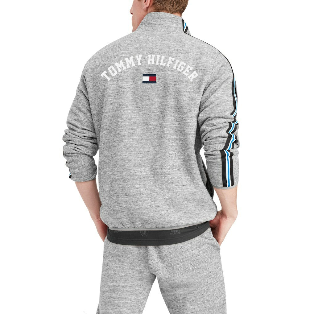 Carolina Panthers Tommy Hilfiger Mario Quarter-Zip Jacket Heathered Gray