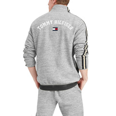 New Orleans Saints Tommy Hilfiger Mario Quarter-Zip Jacket Heathered Gray