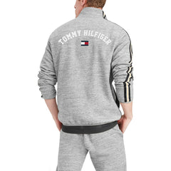 New Orleans Saints Tommy Hilfiger Mario Quarter-Zip Jacket Heathered Gray