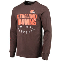 Cleveland Browns Tommy Hilfiger Peter Long Sleeve T-Shirt Brown