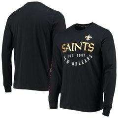 New Orleans Saints Tommy Hilfiger Peter Long Sleeve T-Shirt Black
