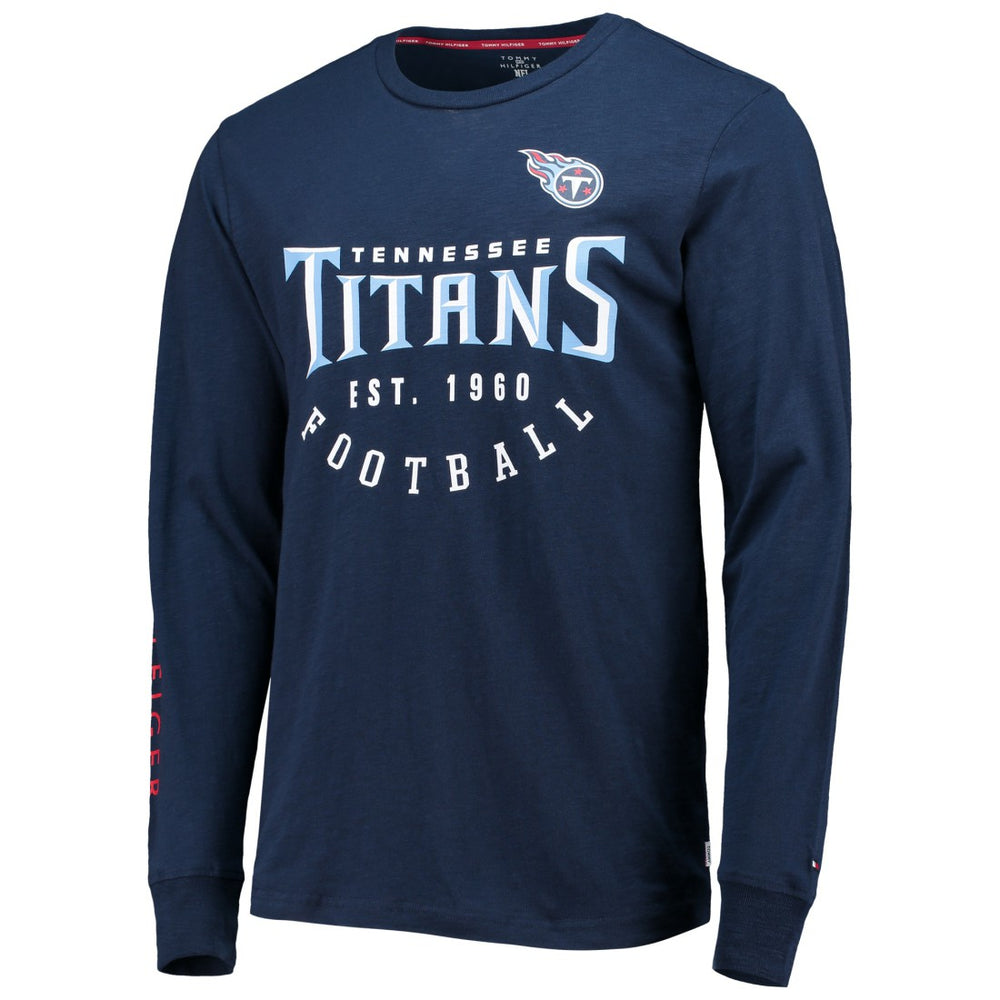 Tennessee Titans Tommy Hilfiger Peter Long Sleeve T-Shirt Navy