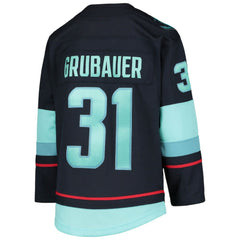 Philipp Grubauer Seattle Kraken Youth Home Premier Player Jersey - Deep Sea Blue - NHL 4278246