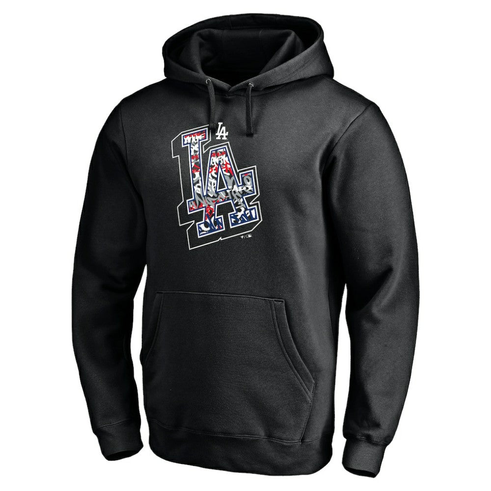 Los Angeles Dodgers Fanatics Hometown Fitted Pullover Hoodie - Black - Fanatics Discount